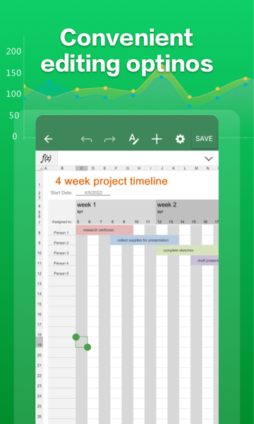 Spreadsheet Editor:excel,word - Image screenshot of android app