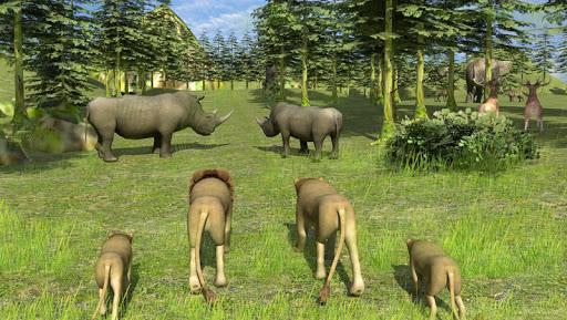Forest Wild Life Simulator 3D - Gameplay image of android game