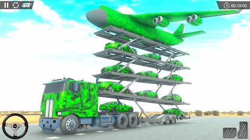 Army Car Transport Truck Games - Image screenshot of android app