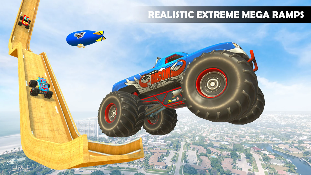 Monster Trucks Stunt Games 3D - عکس بازی موبایلی اندروید