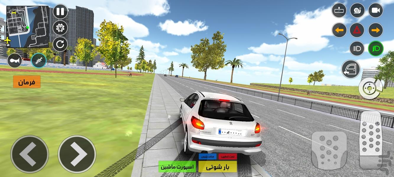 ماشین بازی پژو207 : مرد عنکبوتی - Gameplay image of android game