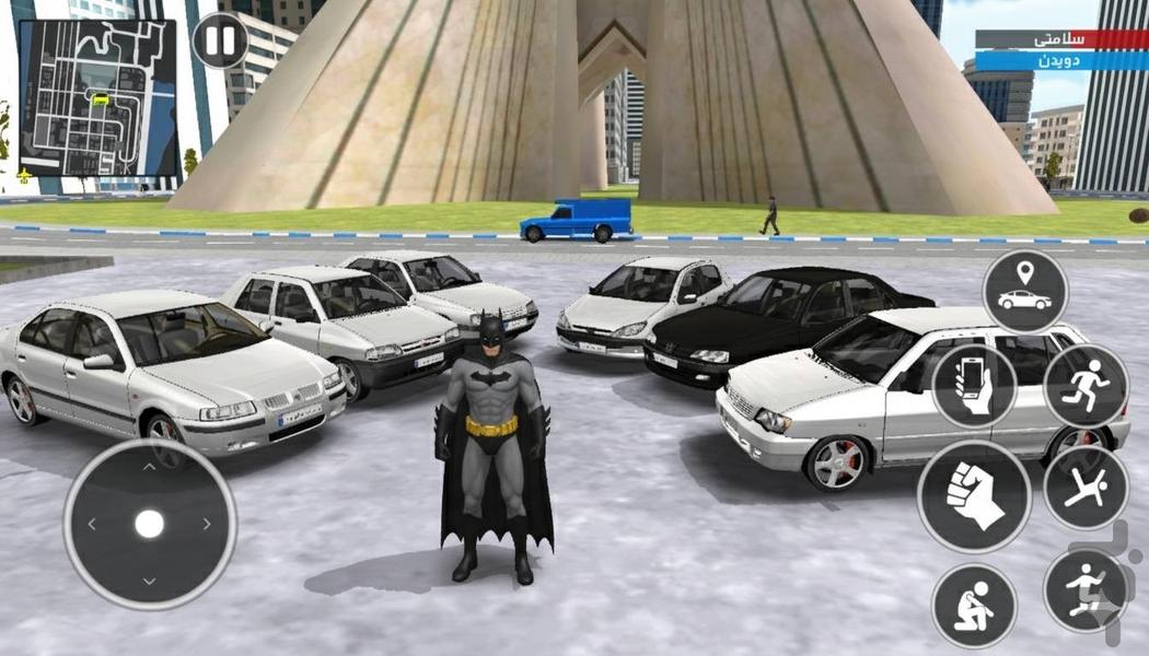 ماشین بازی ابرقهرمان : بتمن - Gameplay image of android game