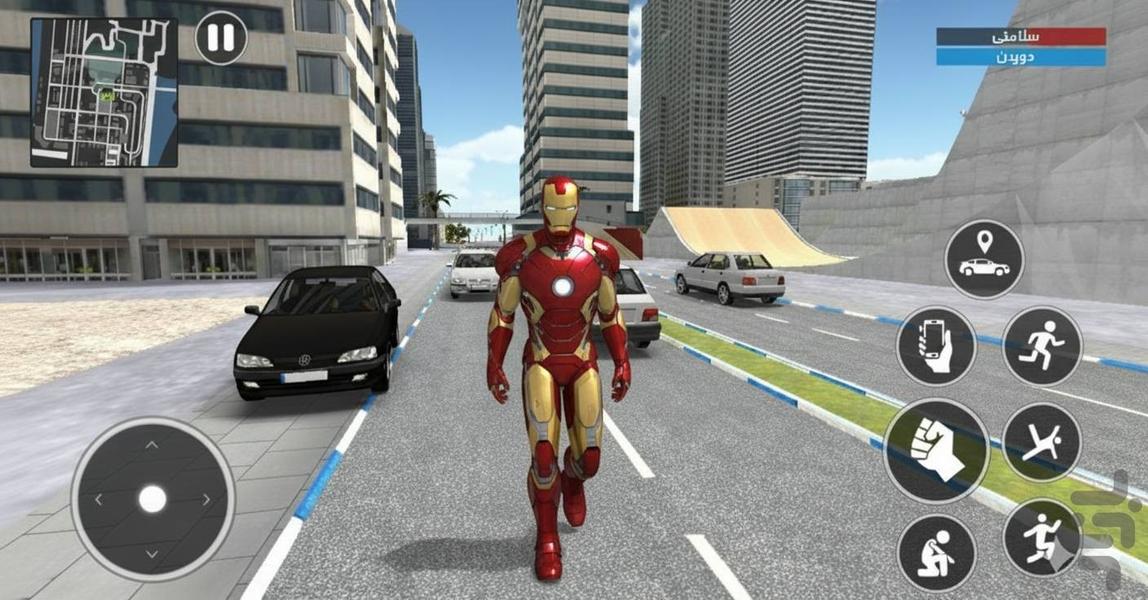 ماشین بازی ابرقهرمان : ایرون من - Gameplay image of android game