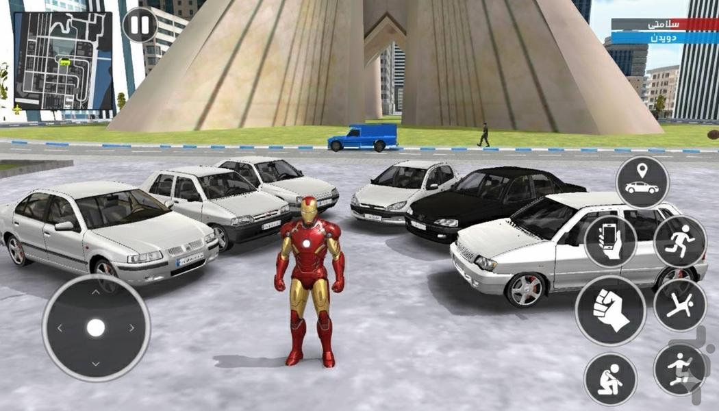 ماشین بازی ابرقهرمان : ایرون من - Gameplay image of android game