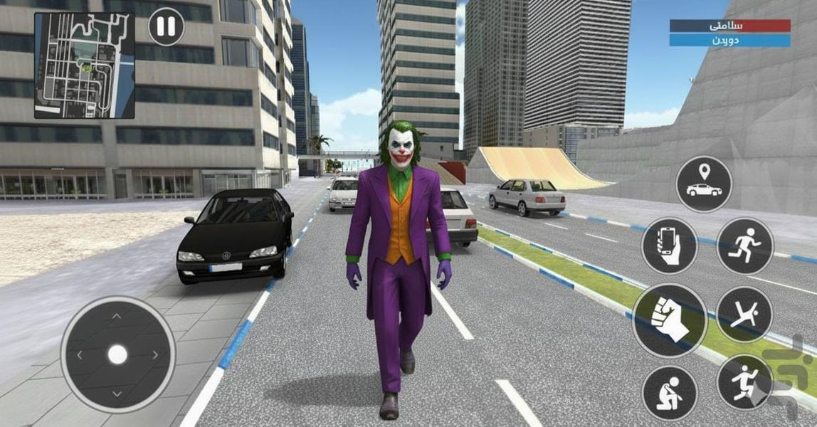 ماشین بازی ابرقهرمان : جوکر - Gameplay image of android game