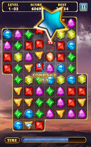 Jewels Star 2 - Gameplay image of android game