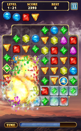 Jewels Star 2 - Gameplay image of android game