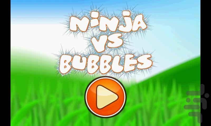 Ninja vs Bubbles - Gameplay image of android game