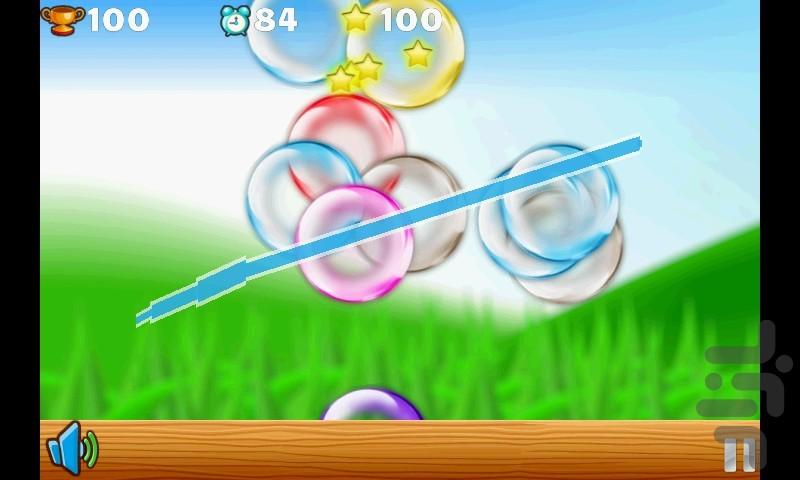 Ninja vs Bubbles - Gameplay image of android game