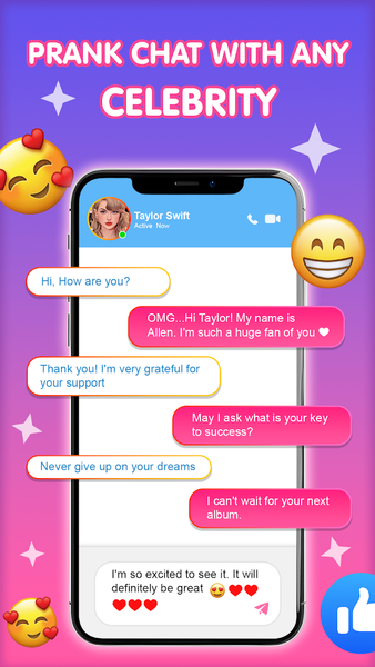 Celebs Prank Video Call & Chat - عکس بازی موبایلی اندروید