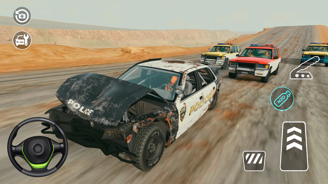 Jumping Car Damage Test Game - عکس بازی موبایلی اندروید