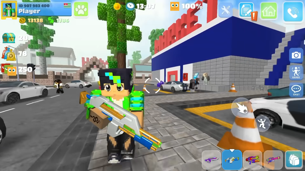 Craft School Building Game - Gameplay image of android game