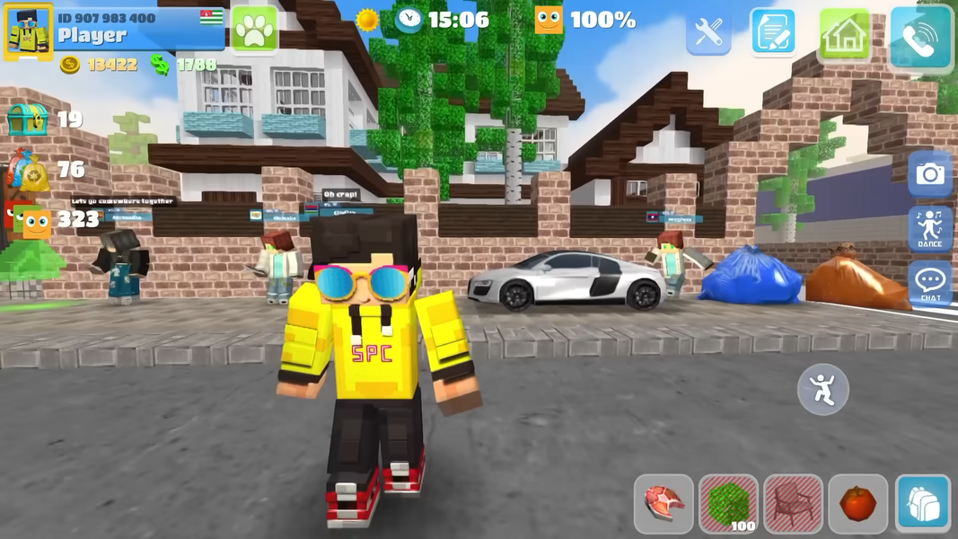 Craft School Building Game - Gameplay image of android game