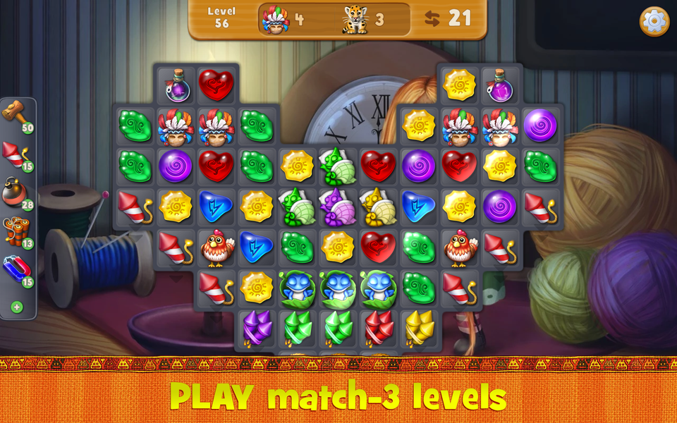 Ezoterium: Match-3 Puzzle RPG - Gameplay image of android game