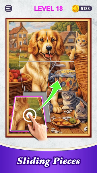 Jigsort: Jigsaw Sliding Puzzle - Image screenshot of android app