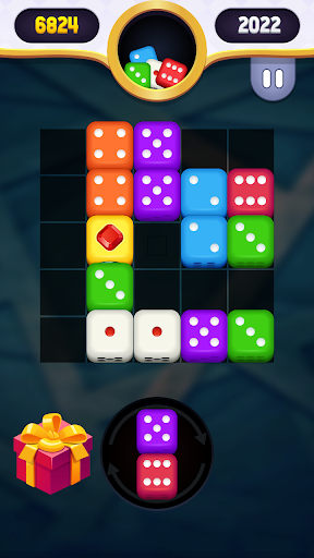 Merge Block: Dice Puzzle - Gameplay image of android game