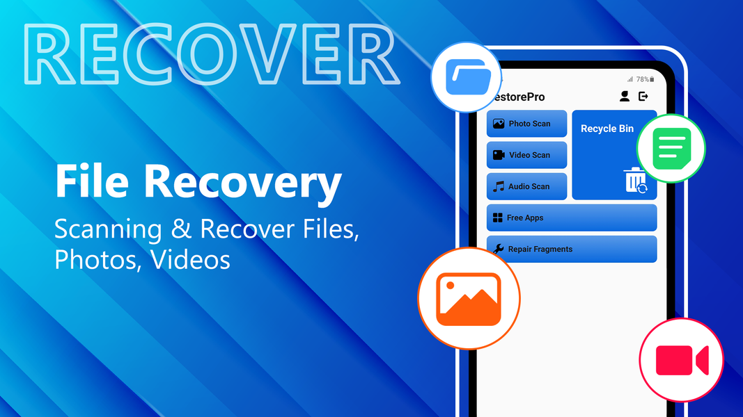 Recover Files - Restore All - Image screenshot of android app