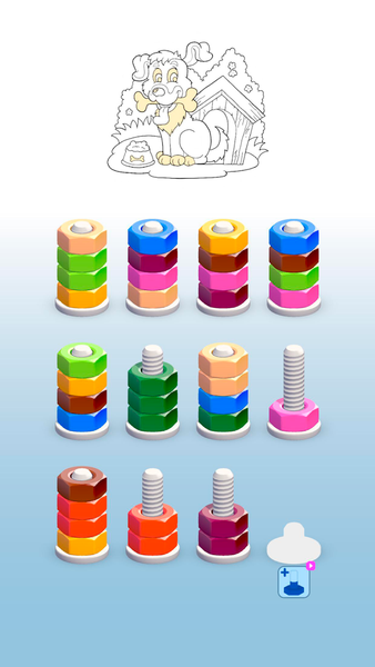 Sort Paint: Nuts Sort Puzzle - عکس بازی موبایلی اندروید