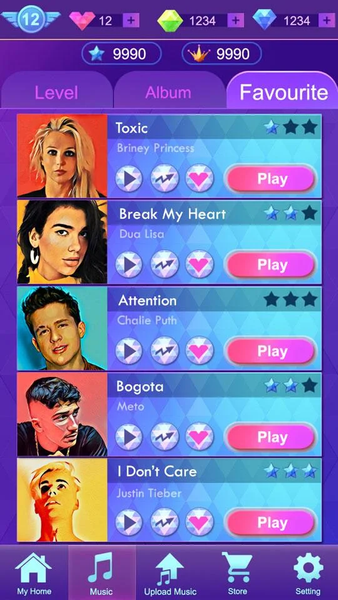 Music Piano Tiles: Music Games - عکس برنامه موبایلی اندروید