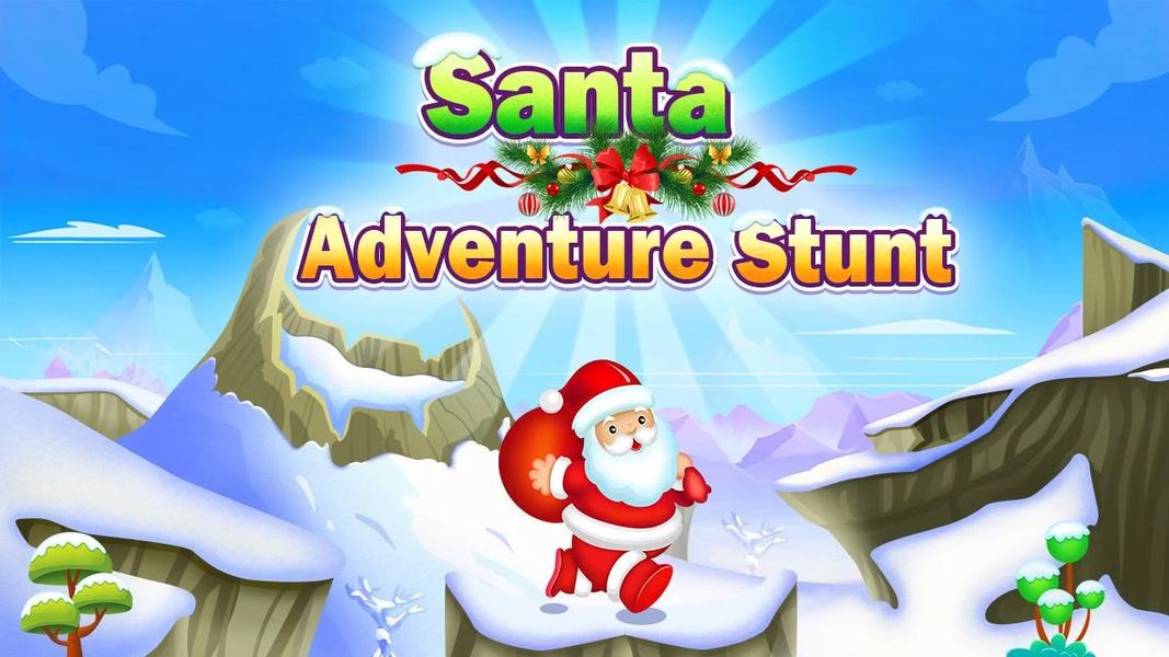 Santa Adventure Stunt - Gameplay image of android game