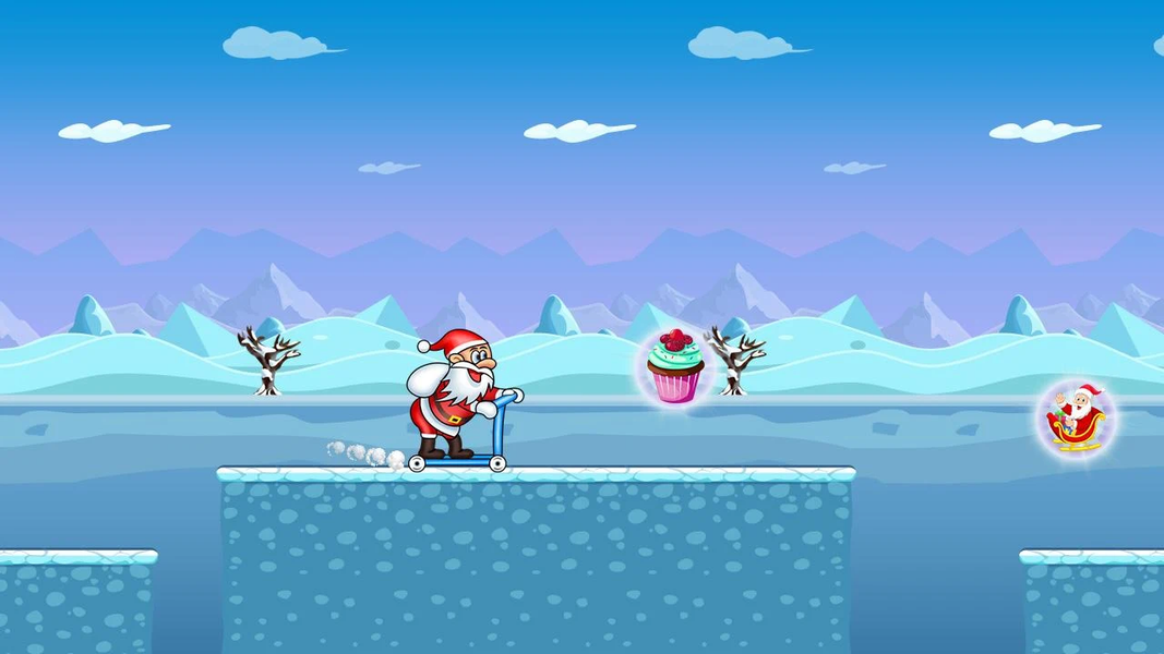 Santa Adventure Stunt - Gameplay image of android game