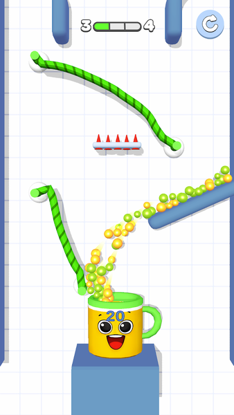 Rope And Balls - Gameplay image of android game