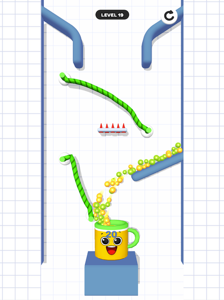 Rope And Balls - Gameplay image of android game