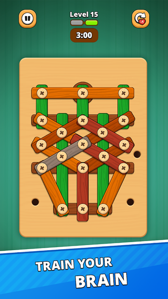 Wood Screw – Nuts and Bolts - Gameplay image of android game
