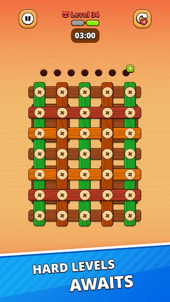 Wood Screw – Nuts and Bolts - Gameplay image of android game