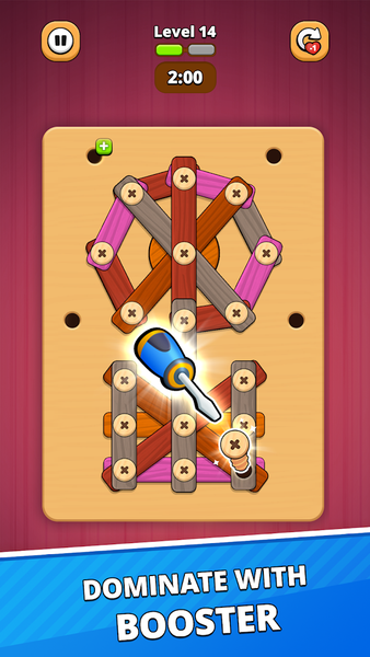 Wood Screw – Nuts and Bolts - عکس بازی موبایلی اندروید