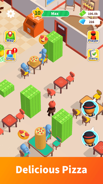 Pizza Shop Tycoon - عکس بازی موبایلی اندروید