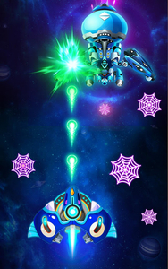 Space shooter - Galaxy attack - Galaxy shooter - جنگنده فضایی - حمله به کهکشان - عکس بازی موبایلی اندروید