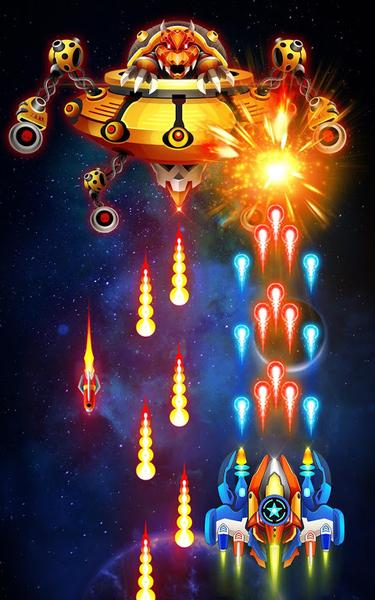 Space shooter - Galaxy attack - Galaxy shooter - جنگنده فضایی - حمله به کهکشان - عکس بازی موبایلی اندروید