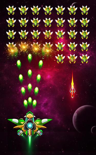 Space shooter - Galaxy attack - Galaxy shooter - جنگنده فضایی - حمله به کهکشان - عکس بازی موبایلی اندروید