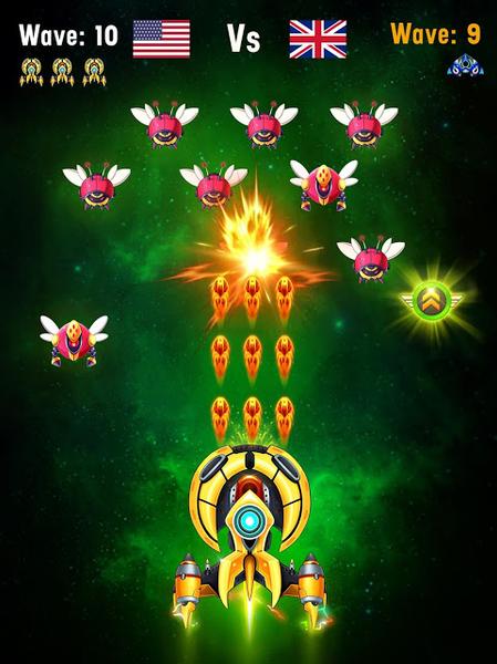 Space shooter - Galaxy attack - Galaxy shooter - جنگنده فضایی - حمله به کهکشان - عکس بازی موبایلی اندروید