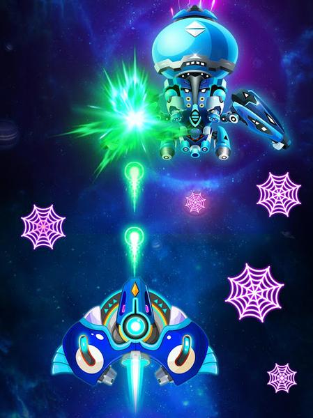 Space shooter - Galaxy attack - Galaxy shooter - جنگنده فضایی - حمله به کهکشان - عکس بازی موبایلی اندروید