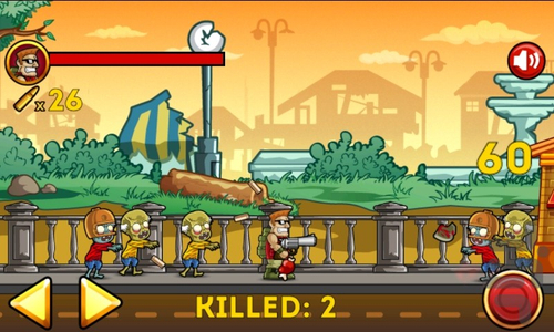 Zombie War - Gameplay image of android game
