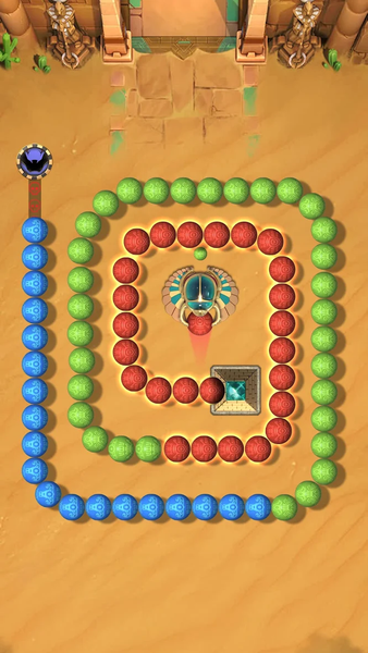 Marble Shoot Puzzle: Deluxe - Gameplay image of android game