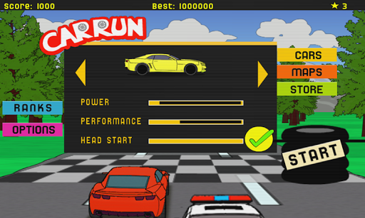 Car Run - Gameplay image of android game