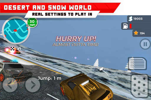 Hill Car Racing - Gameplay image of android game