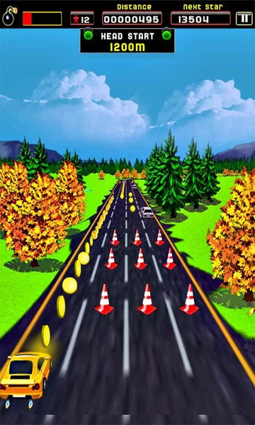 Sane Lane - car race - Gameplay image of android game