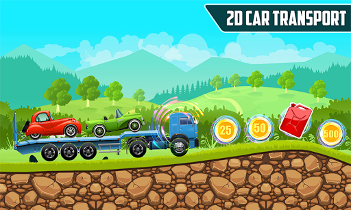 2D Car Transport Euro Truck Driver 2019 - Image screenshot of android app