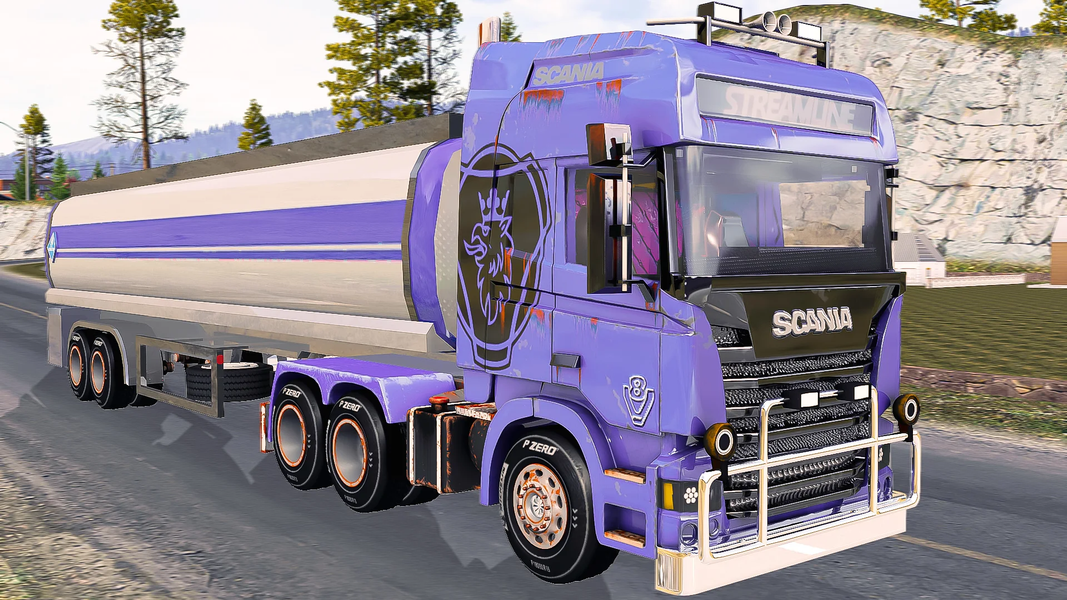 Truck Simulator games- Wheel - Gameplay image of android game