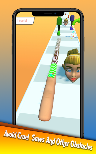 Longest Nail Stack Nail Run 3D - Image screenshot of android app