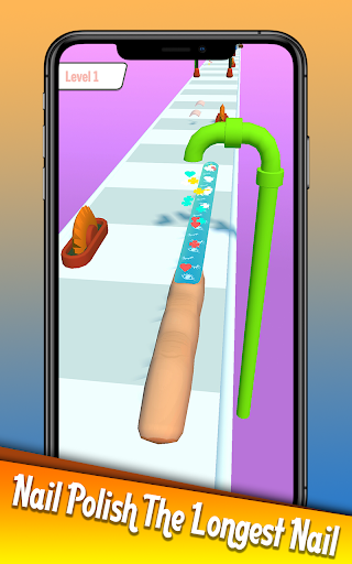 Longest Nail Stack Nail Run 3D - Image screenshot of android app