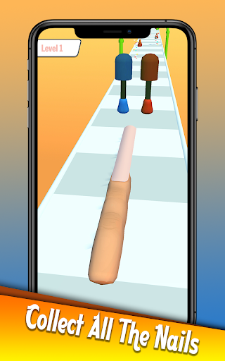 Longest Nail Stack Nail Run 3D - Image screenshot of android app