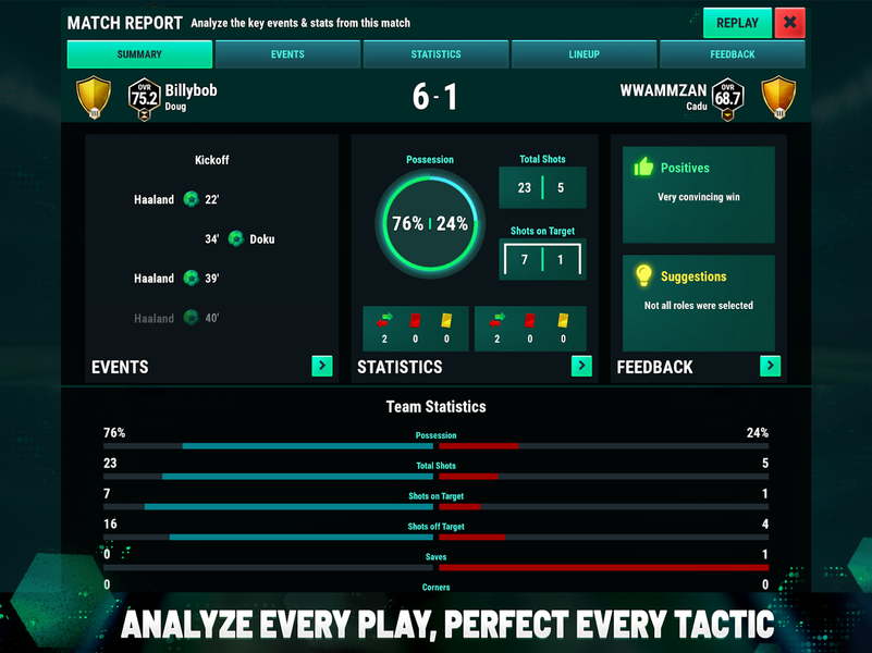 Ultimate Football Manager ۲۷ - عکس بازی موبایلی اندروید