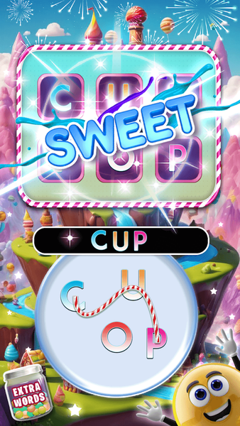 Word Candy Connect Puzzle - Gameplay image of android game