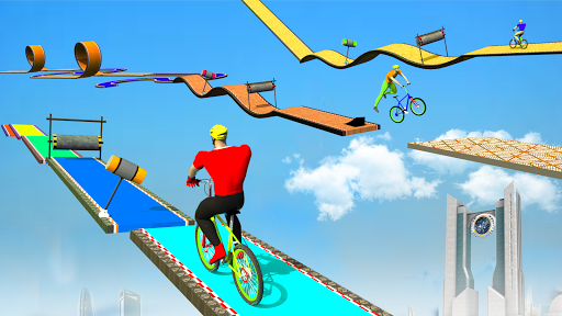 BMX Bicycle Stunts: Cycle Game - Gameplay image of android game