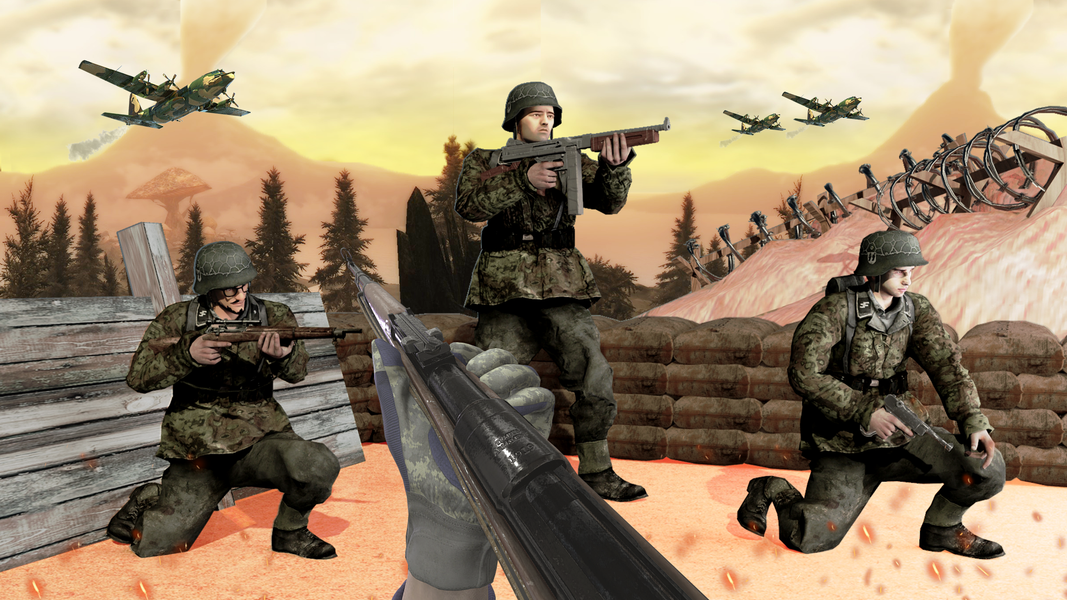 World War Fire Squad Gun Shoot - Gameplay image of android game